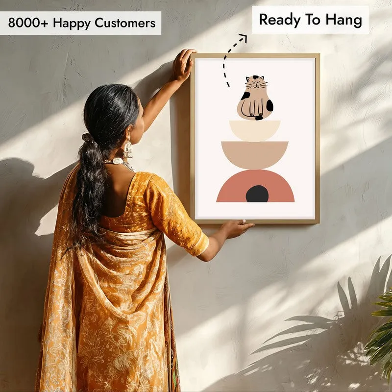 Whiskers Archival Canvas Wall Art - Natural Brown Frame media 7