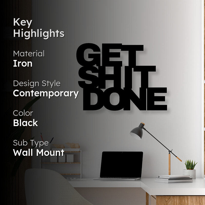 Get Shit Done Iron Wall Accent media 2