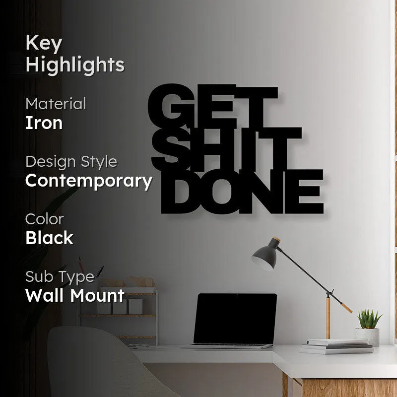 Get Shit Done Iron Wall Accent media 2