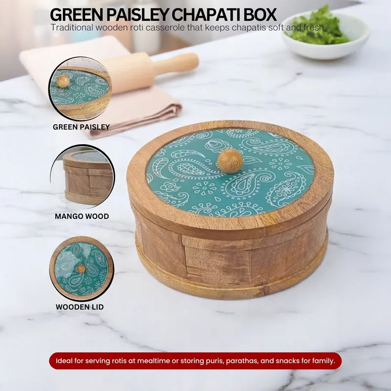 Rasva I Wood Roti Box - Teal media 5