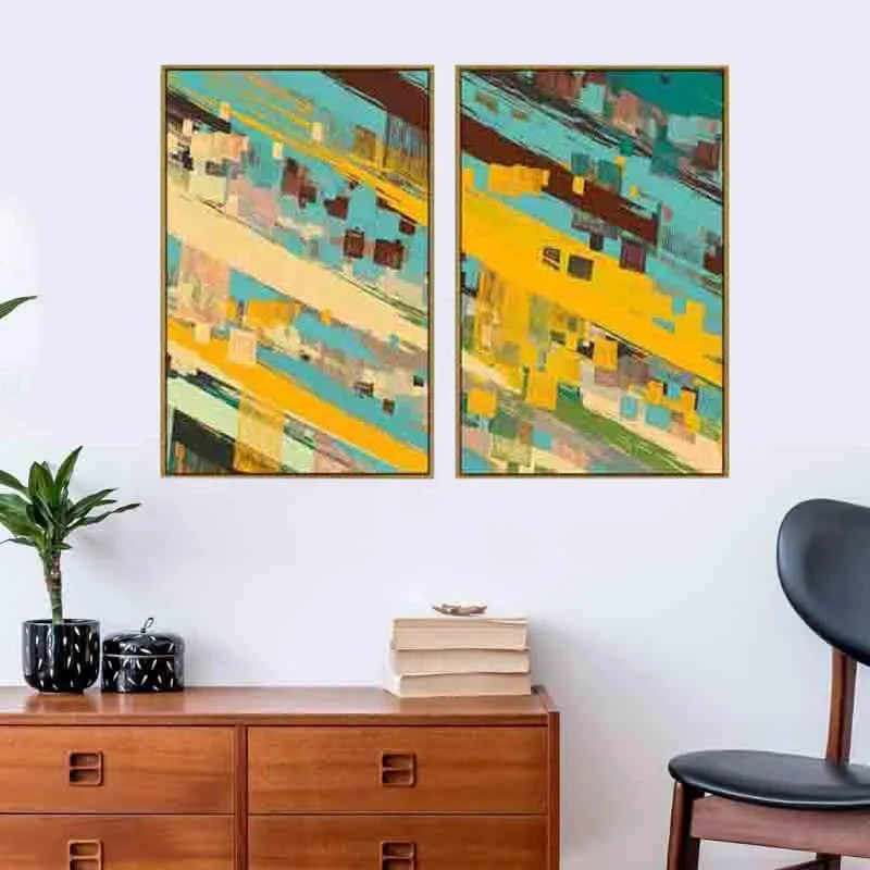 Deconstructed Wall Art - Set Of Two media 1
