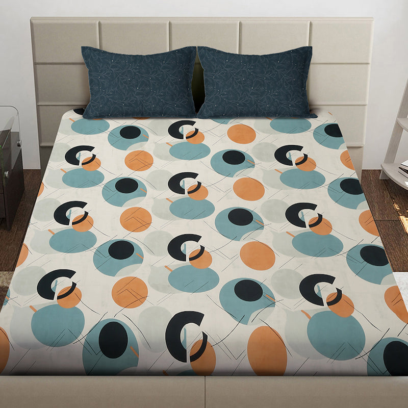 Liquid Mirage Abstract Bedsheet - 130 GSM media 3