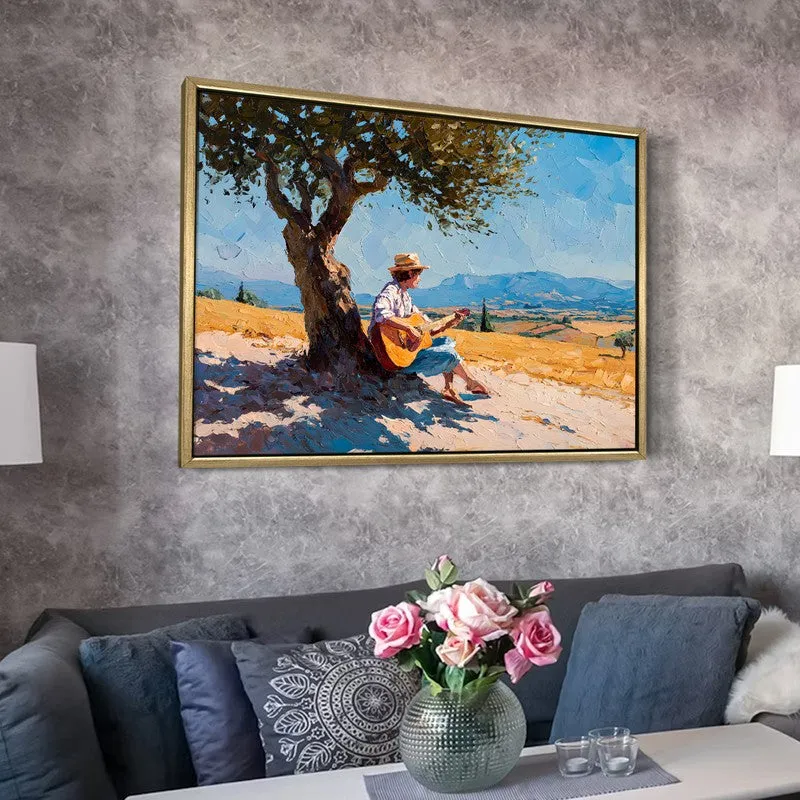 Sunny Ballad Canvas Wall Painting With Frame media 6