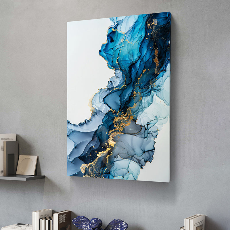 Swirling Gold Wall Painting