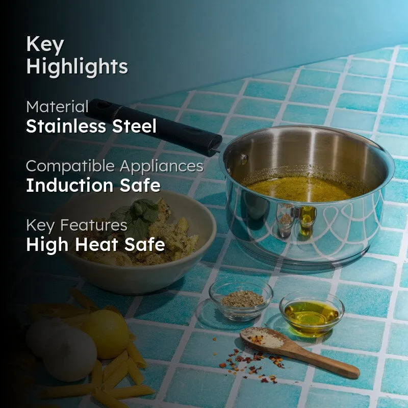 Vinod Auren Stainless Steel Sauce Pan - 1500 mL media 2