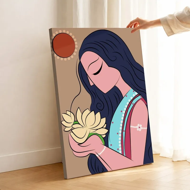 Bengal Lady Canvas Wall Art & Paintings media 1