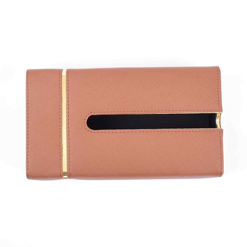 Ceastra Faux Leather Tissue Holder - Brown media 5