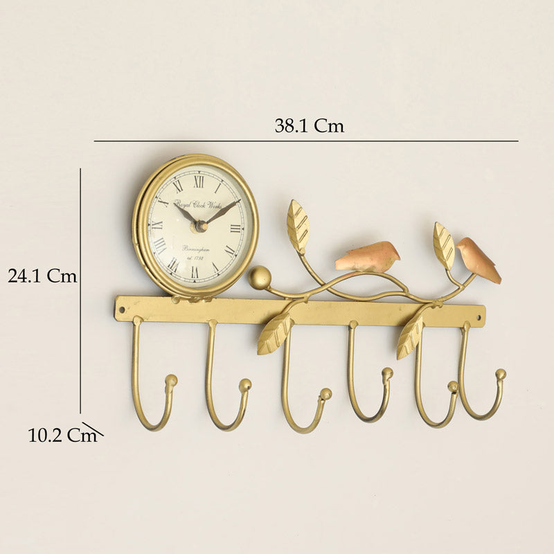 Bird Perch Clock & Wall Hook media 5