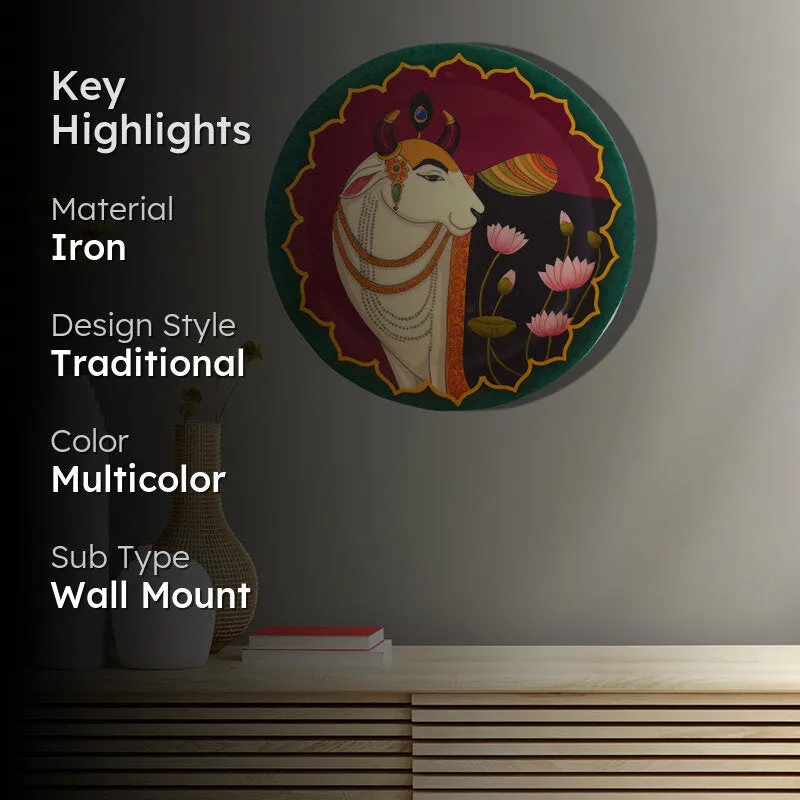 Nandi Pichwai Wall Plate media 2