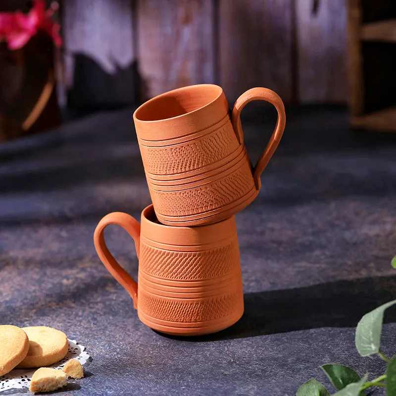 Niyati Terracotta Coffee Mug (250 mL Each) - Set of Two media 5