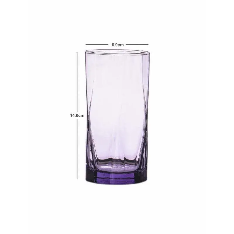 Hyompora Lilac Water Tumbler (425 ML) - Set Of Six media 5