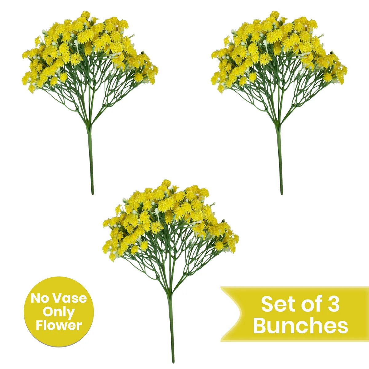 Airy Babys Breath Artificial Flower - Set Of Three media 8