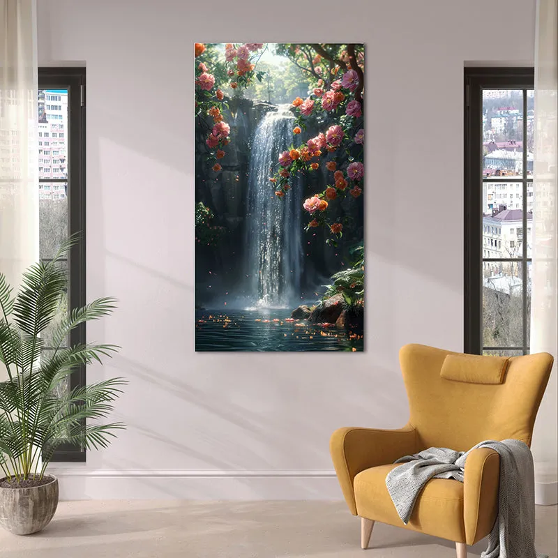Mystical Cascades Wall Painting media 1