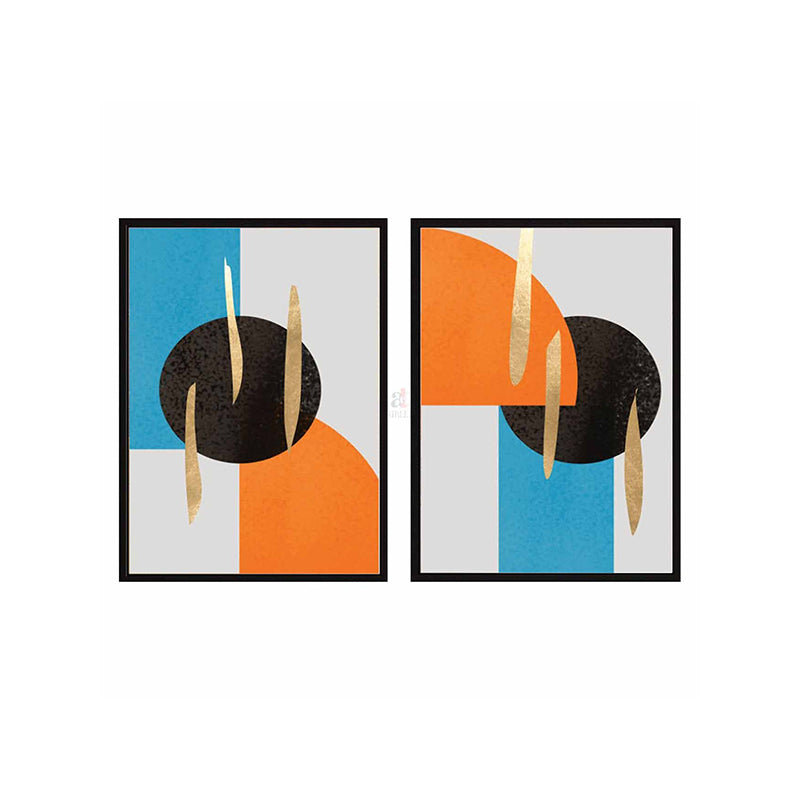 Eisly Abstract Wall Painting - Set Of Two media 3