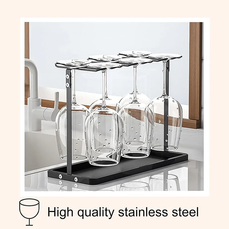 Amco Wine Glass Organizer - Black media 4