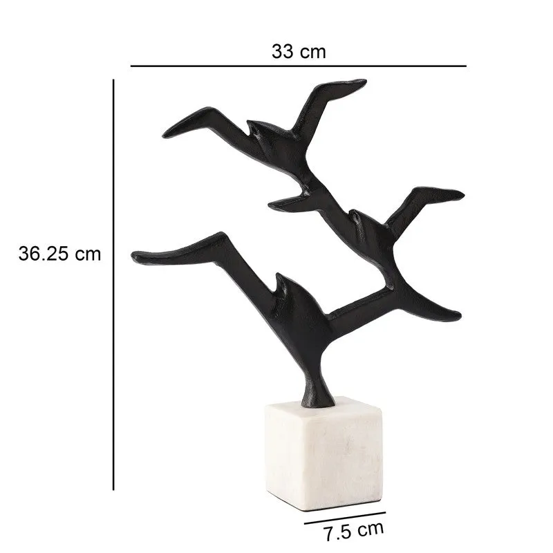 Ebony Seagull Aluminium Showpiece - Black media 6