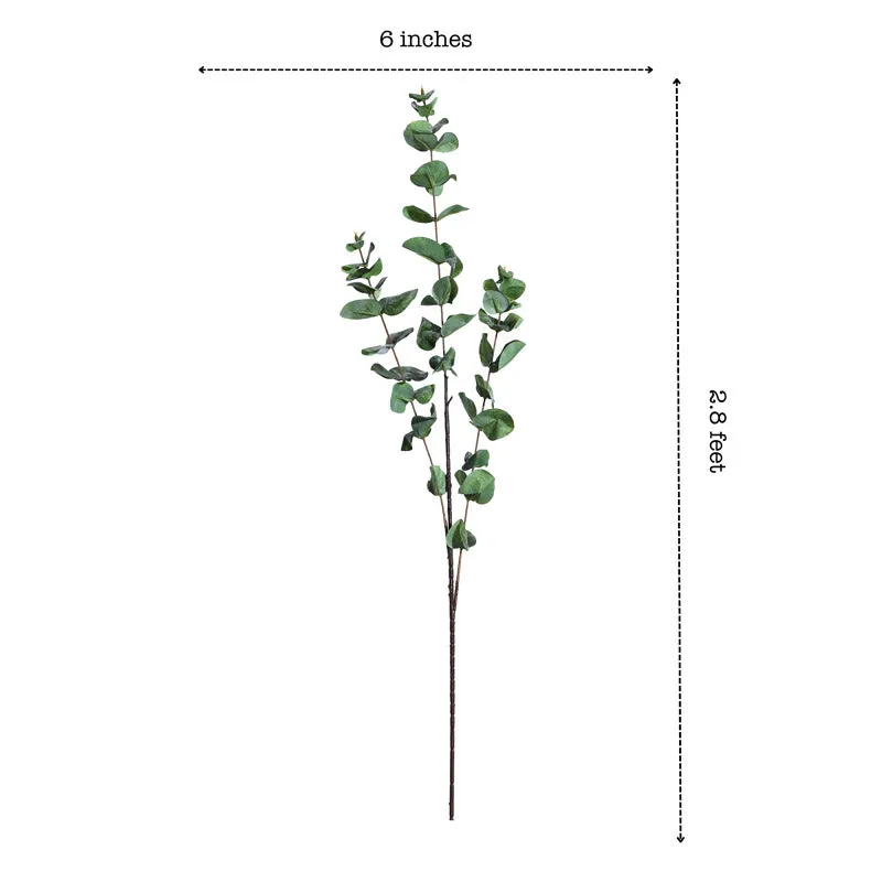 Artificial Realistic Eucalyptus Stick (Green) - Set Of Three media 9
