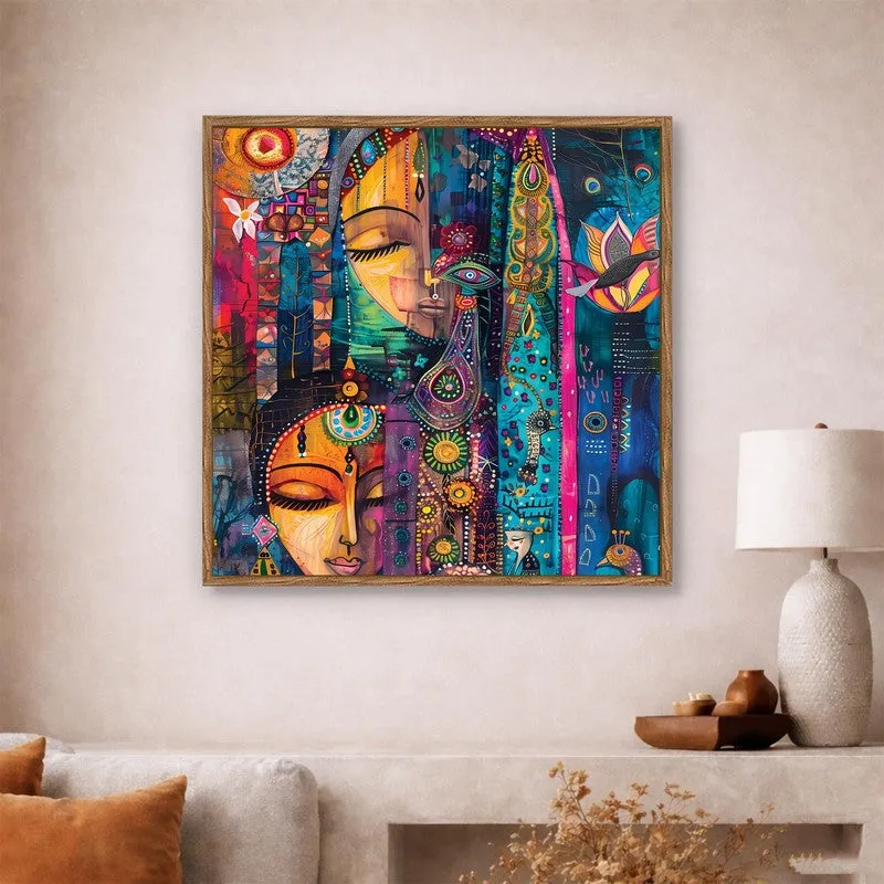 AbstractPersona Canvas Wall Art With Frame media 5