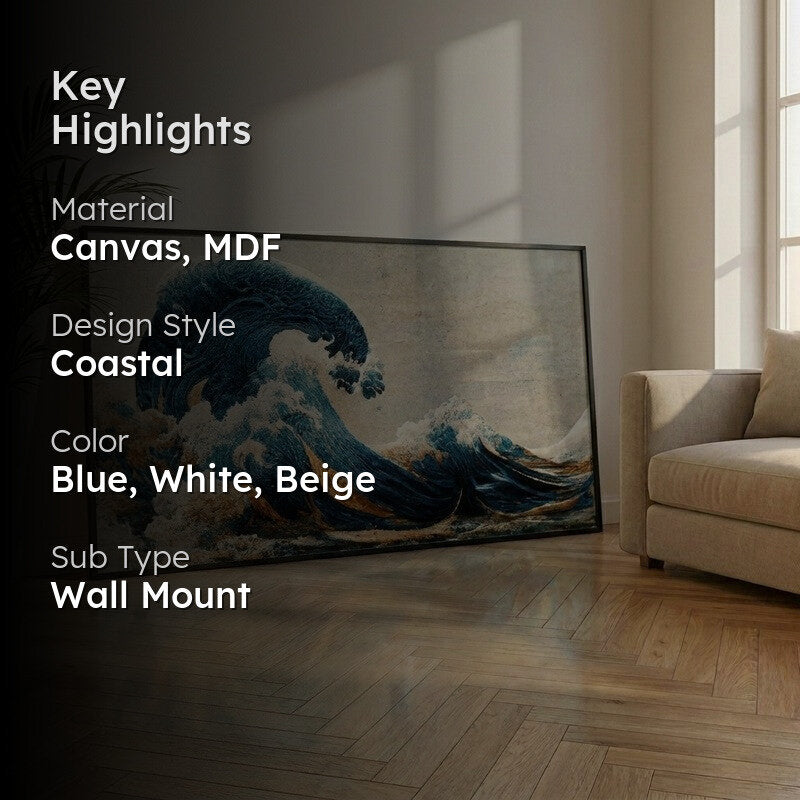 Coastal Voyage Canvas Wall Painting With Frame media 2