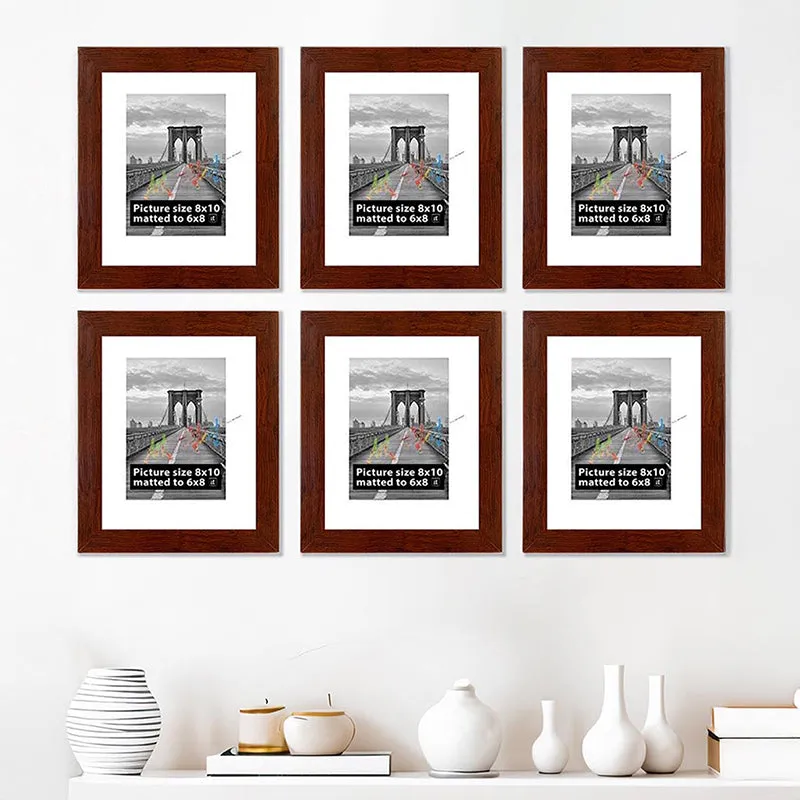 Willowwood Photo Frame (Brown) - Set Of Six media 1