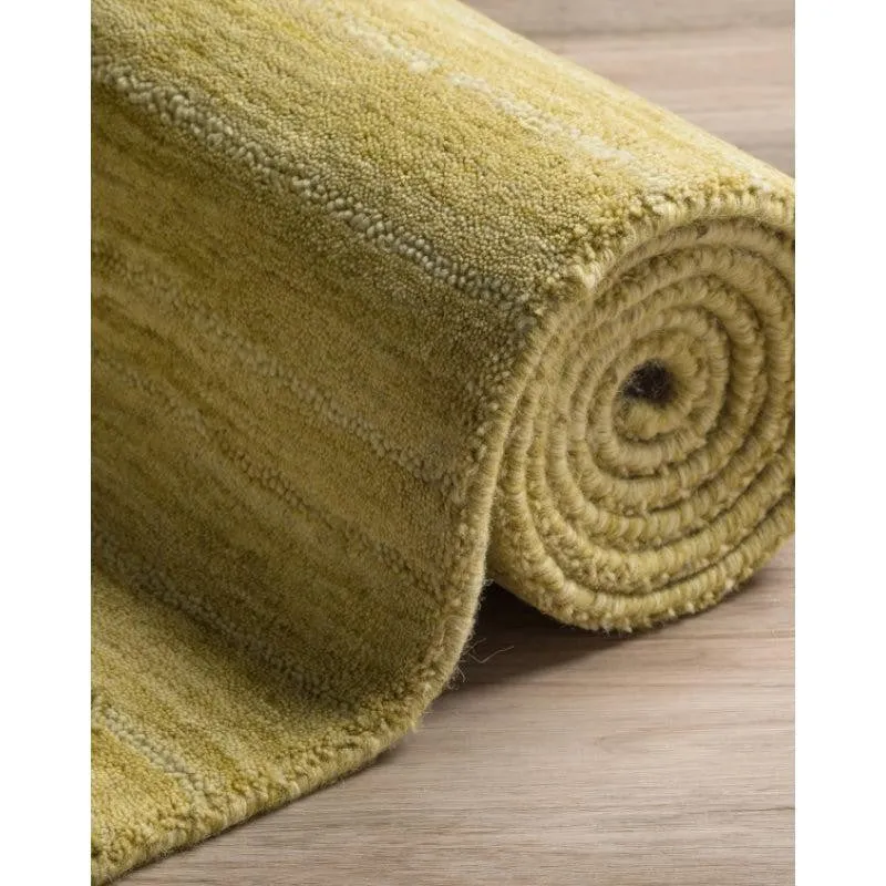Aylin Hand Woven Wool Rug - Lime Green media 4
