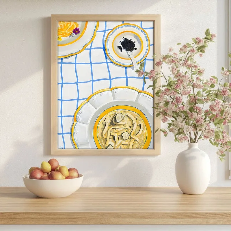 Royal Dining Archival Canvas Wall Art - Brown media 1