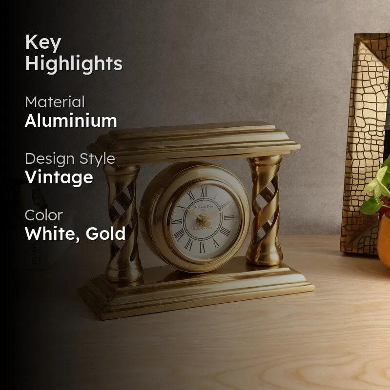 Aegis Table Clock - Gold media 2