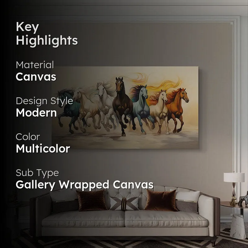 Untamed Horses Canvas Wall Painting media 2