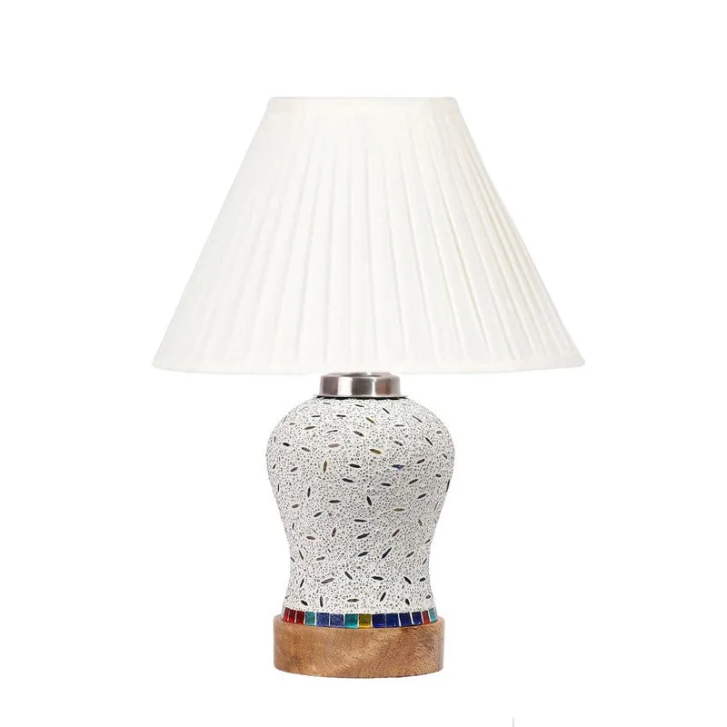 Nivora Pleatra Wooden Table Lamp - Multicolor media 5