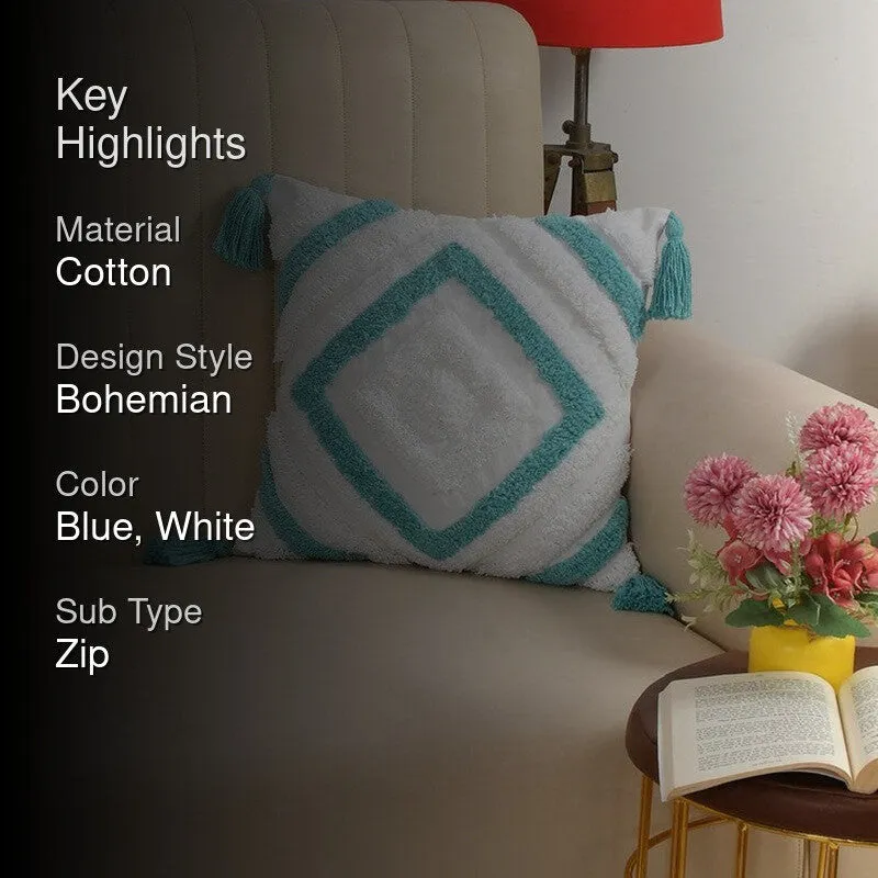 Kasper Chroma Tufted Cushion Cover - Blue media 2