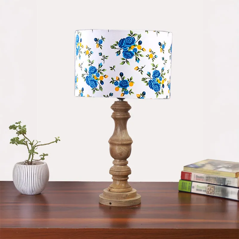 Elowen Carve Wooden Table Lamp - Multicolor media 3