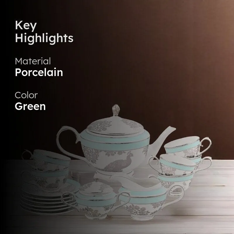 Plume Blush Tea Set - 17 Pieces media 2