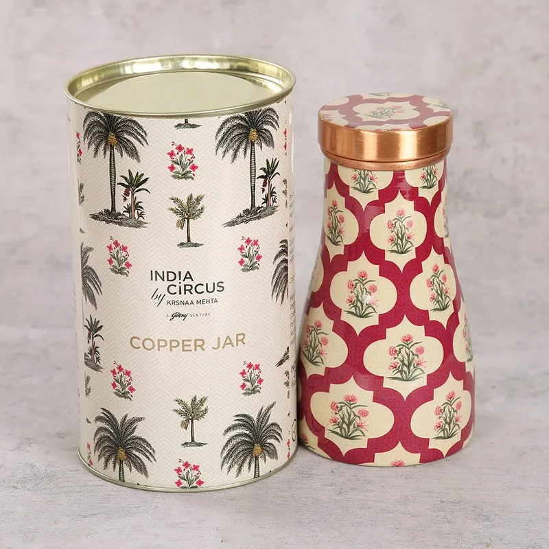 Poppy Flower Copper Bottle - 800 mL media 3