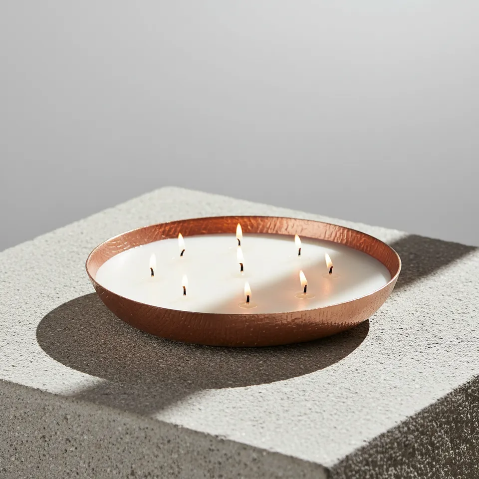 Glowen Copper Vanilla Scented Soy Wax Candle media 1