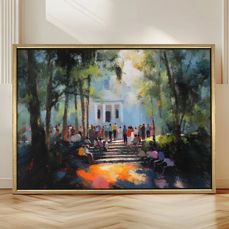 Forest Celebration Canvas Wall Painting With Frame media 4