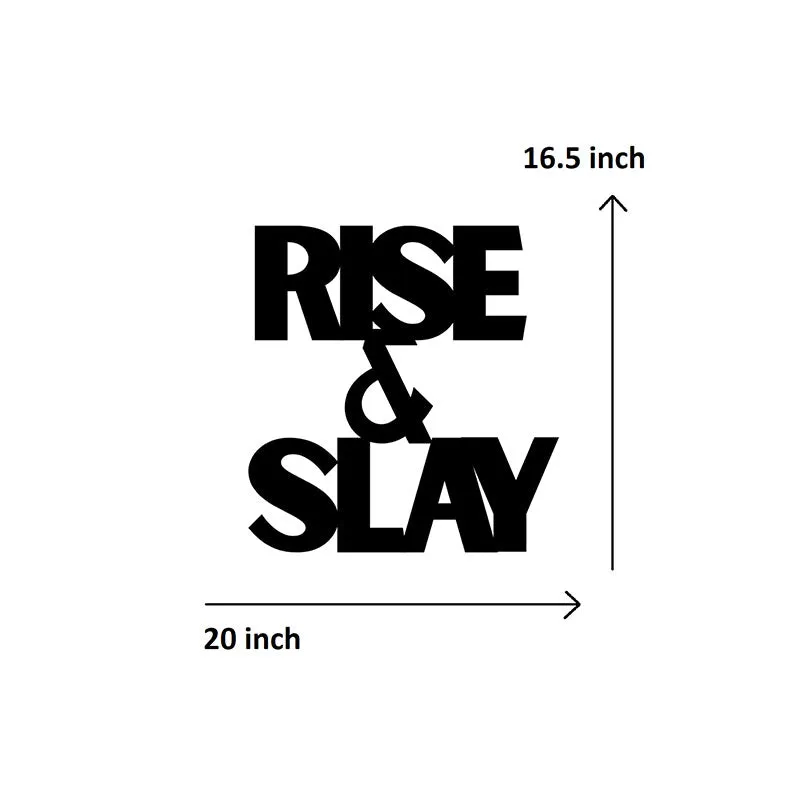 Rise And Slay Iron Wall Accent media 5