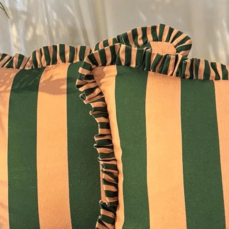 Stripe II Cushion Cover (Green) - Set Of Five media 5