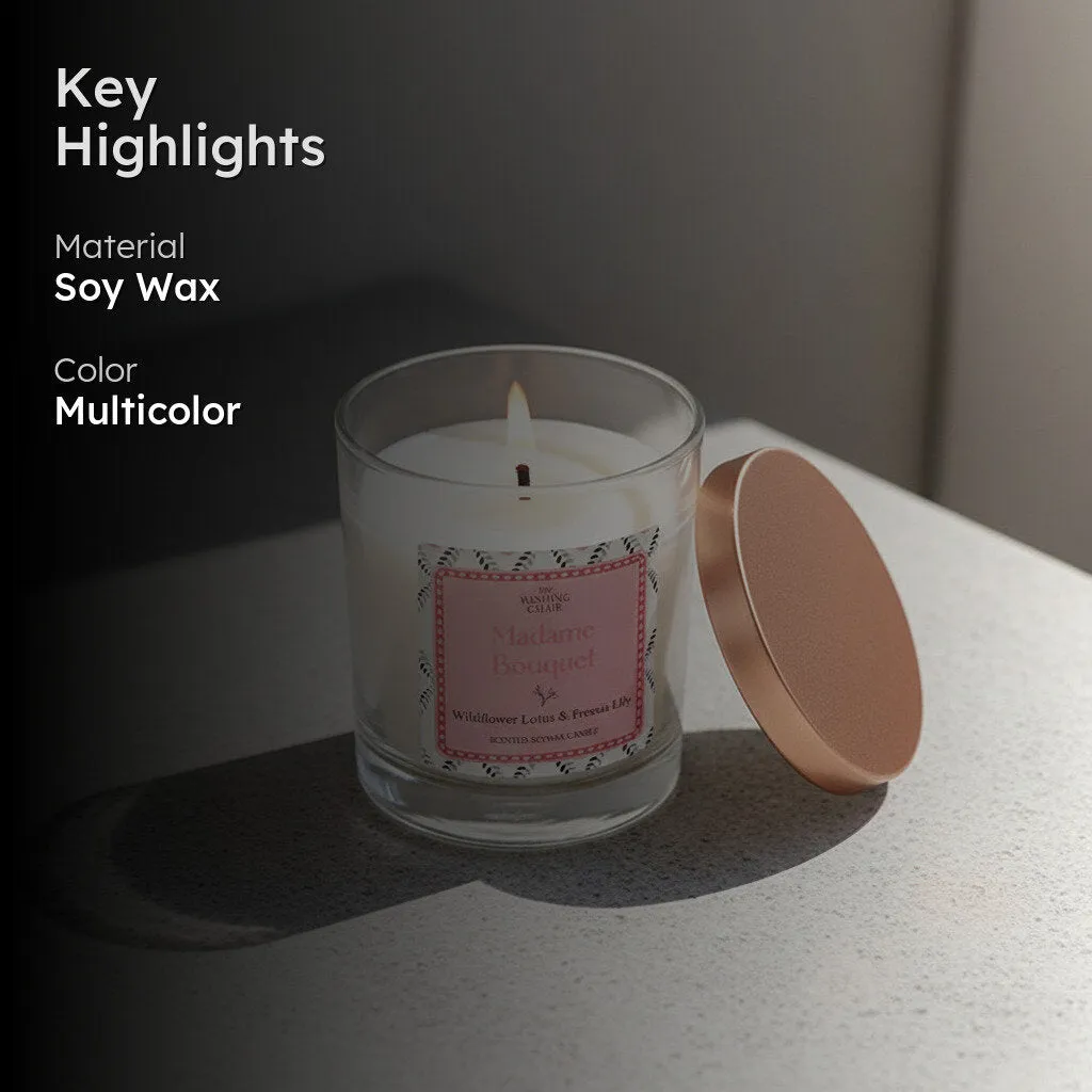 Opera Night Wild Lotus & Freesia Lily Scented Soy Wax Candle media 2