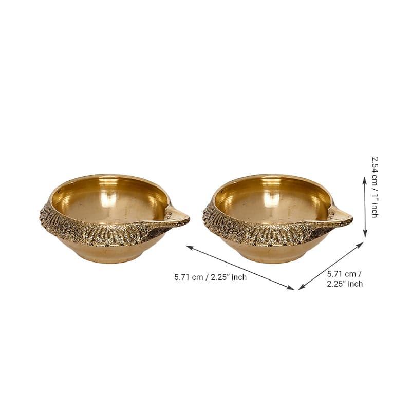 Dritha Brass Diya - Set Of Six media 4