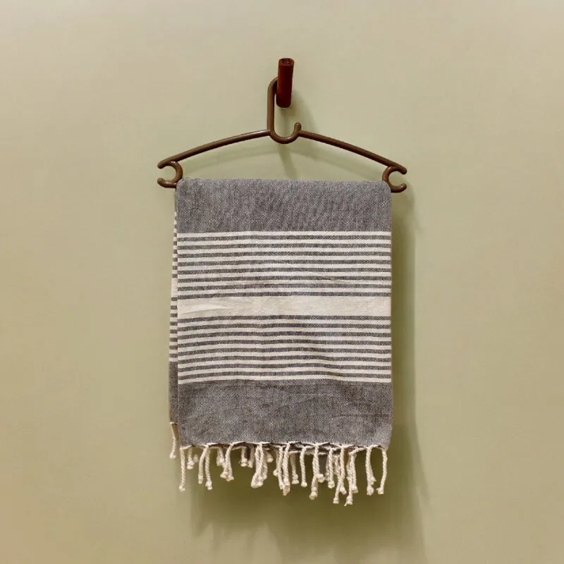Rodgo Bath Towel (Blue & Grey) - Set Of Two media 4