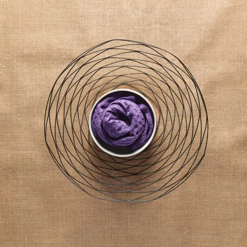 Alyssa Waffle Hand Towel (Violet) - Set Of Two media 3