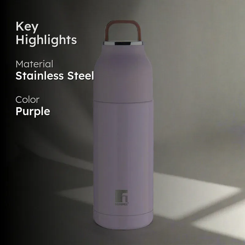 Bergner Walking Aquazest Thermosteel Hot And Cold Flask (Purple) - 350 mL media 2