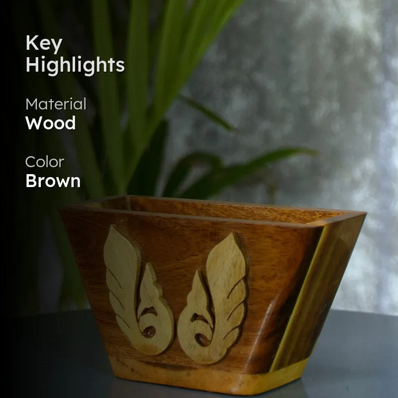 Quill Haven Wood Stationery Holder media 2