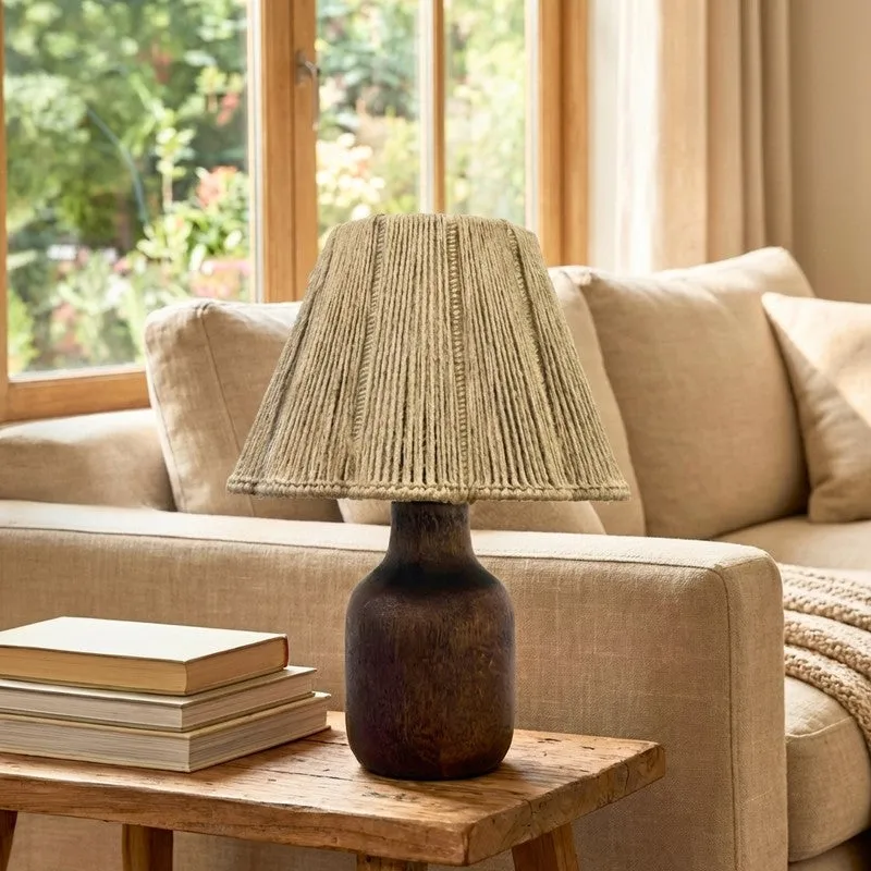 Weston Edge Jute Table Lamp - Beige media 3