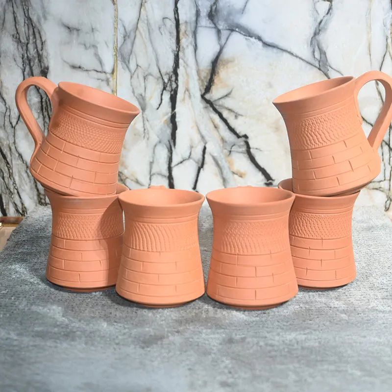 Kaivalya Terracotta Coffee Mug (250 mL Each) - Set of Six media 7
