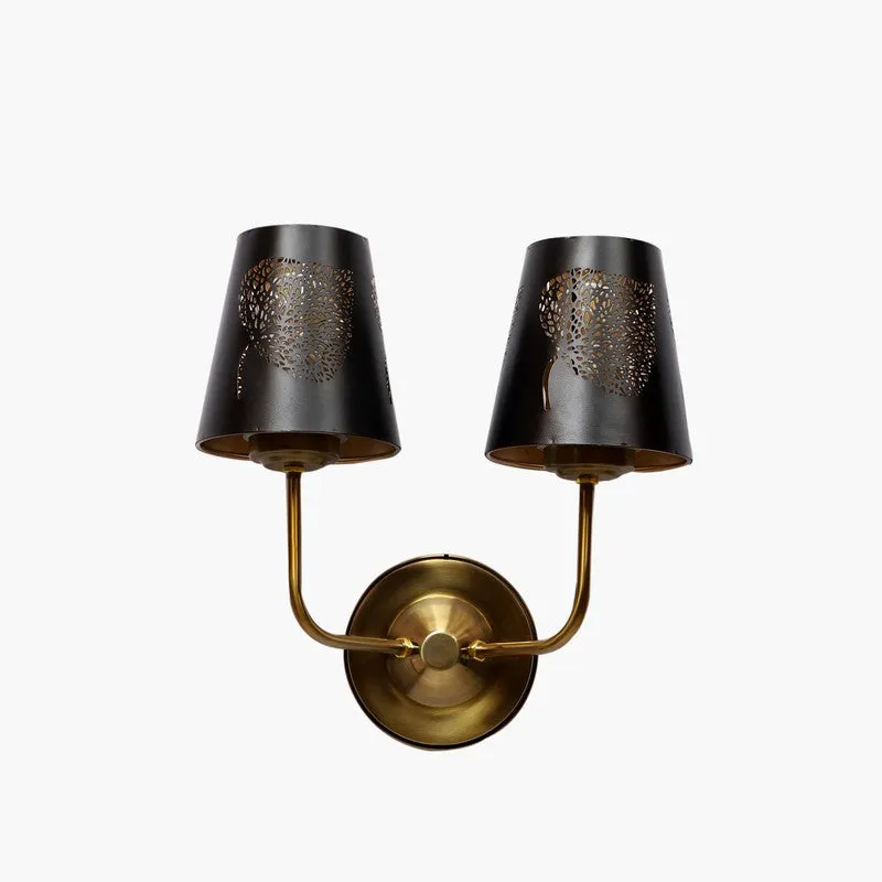 AuraCut Leaf Duo Metal Wall Lamp media 5
