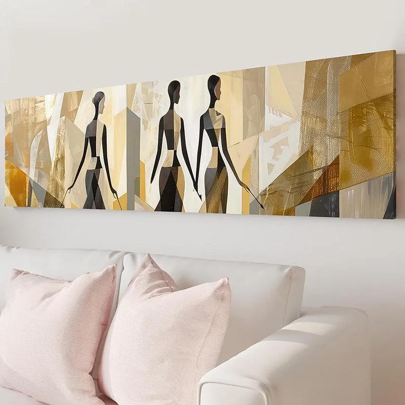 Earthy Silhouettes Boho Canvas Wall Art media 5