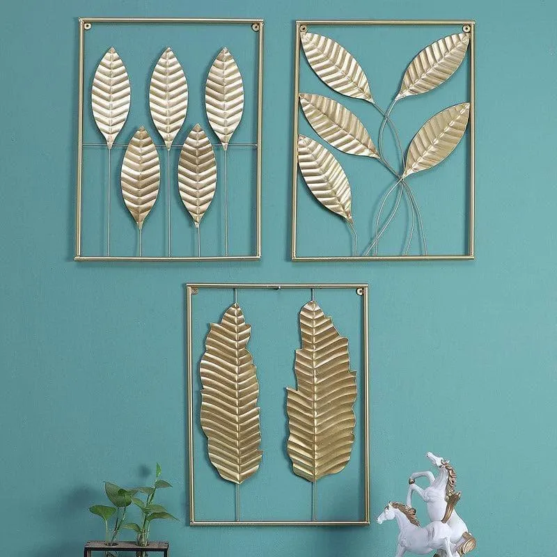 Cecile Leaf Iron Wall Accent - Set Of Three media 1