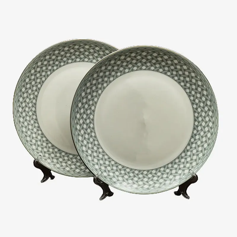 Valera 24k Gold Brushed Porcelain Dinner Set - 33 Piece Set media 8