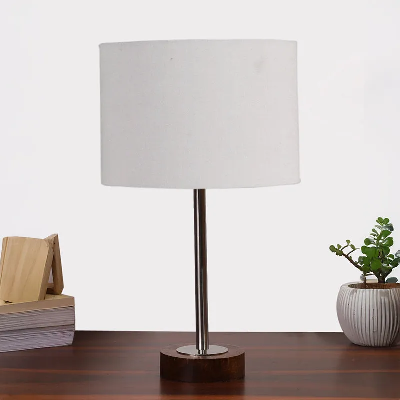 Cotin I Rodin Wooden Table Lamp - Grey,Silver,Brown media 3